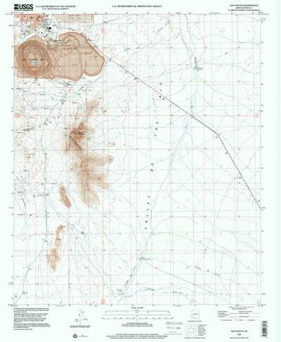 United States Geological Survey Ajo South, AZ (1996, 24000-Scale) digital map