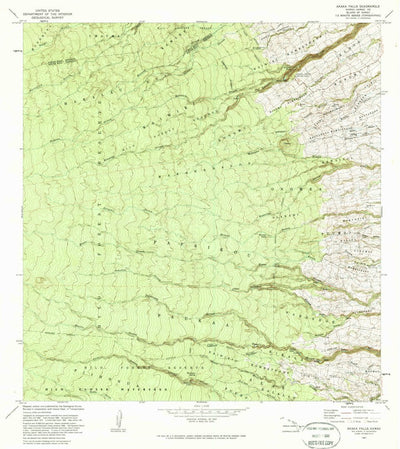 United States Geological Survey Akaka Falls, HI (1981, 24000-Scale) digital map