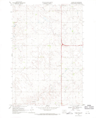 United States Geological Survey Akaska NE, SD (1968, 24000-Scale) digital map