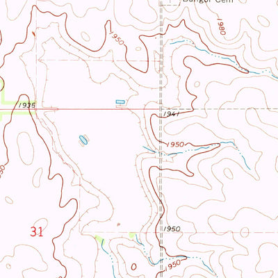 United States Geological Survey Akaska NE, SD (1968, 24000-Scale) digital map