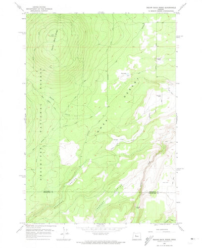 United States Geological Survey Akawa Butte, OR (1962, 24000-Scale) digital map