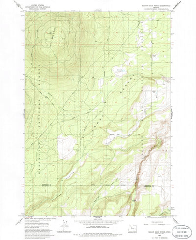 United States Geological Survey Akawa Butte, OR (1985, 24000-Scale) digital map