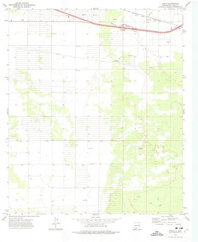 United States Geological Survey Akela, NM (1972, 24000-Scale) digital map
