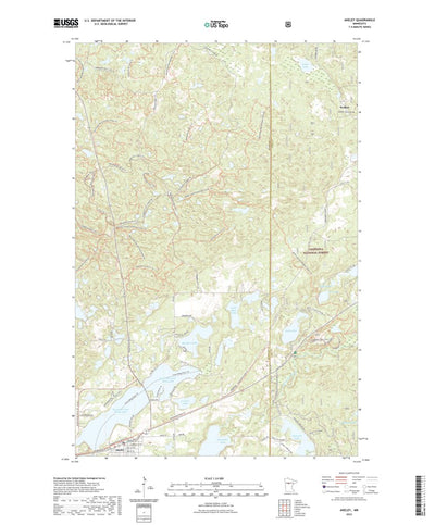 United States Geological Survey Akeley, MN (2022, 24000-Scale) digital map