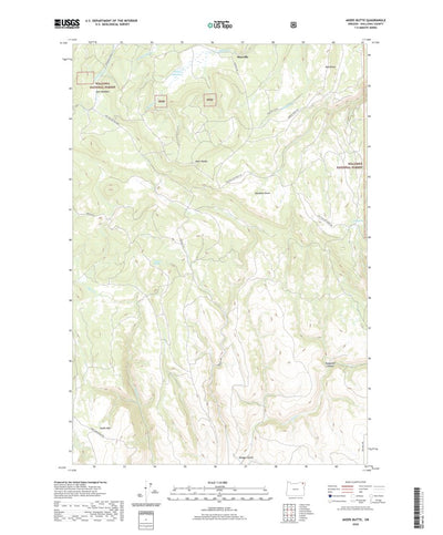 United States Geological Survey Akers Butte, OR (2020, 24000-Scale) digital map