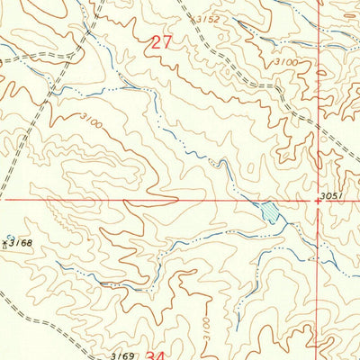 United States Geological Survey Akers Ranch, MT (1963, 24000-Scale) digital map