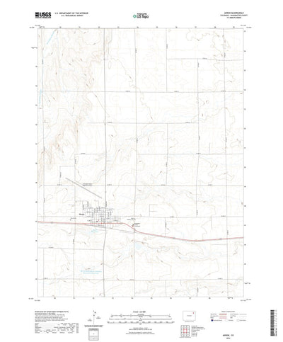 United States Geological Survey Akron, CO (2022, 24000-Scale) digital map