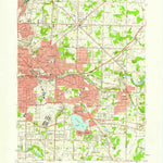 United States Geological Survey Akron East, OH (1958, 24000-Scale) digital map