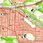 United States Geological Survey Akron East, OH (1958, 24000-Scale) digital map