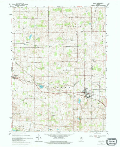 United States Geological Survey Akron, IN (1962, 24000-Scale) digital map