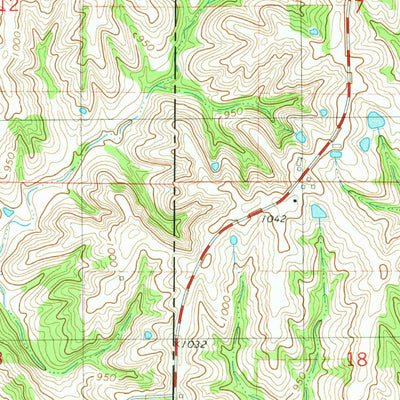 United States Geological Survey Akron, MO-IA (1981, 24000-Scale) digital map