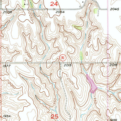 United States Geological Survey Akron, NE (1954, 24000-Scale) digital map
