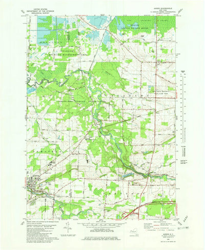 United States Geological Survey Akron, NY (1981, 25000-Scale) digital map