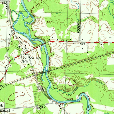 United States Geological Survey Akron, NY (1981, 25000-Scale) digital map