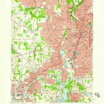 United States Geological Survey Akron West, OH (1958, 24000-Scale) digital map