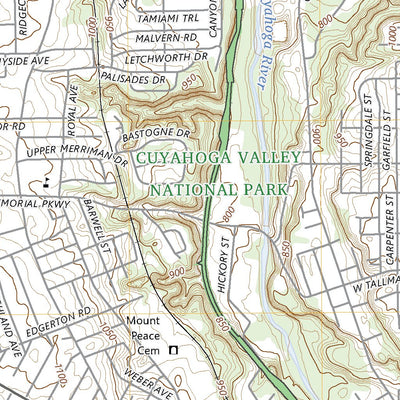 United States Geological Survey Akron West, OH (2023, 24000-Scale) digital map