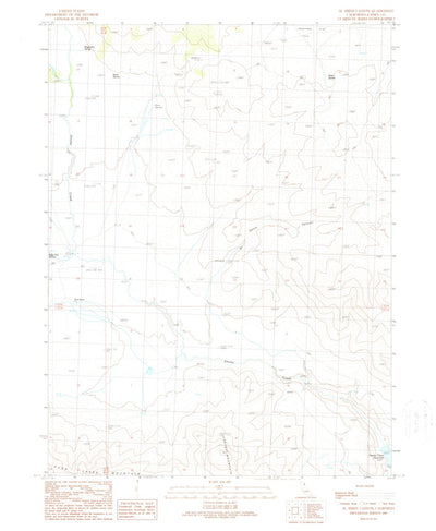 United States Geological Survey Al Shinn Canyon, CA (1989, 24000-Scale) digital map
