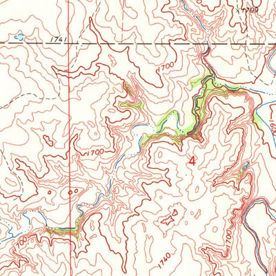 United States Geological Survey Alabaster Caverns, OK (1970, 24000-Scale) digital map