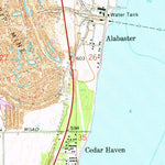 United States Geological Survey Alabaster, MI (1966, 24000-Scale) digital map