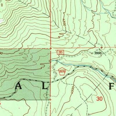 United States Geological Survey Aladdin Mountain, WA (1992, 24000-Scale) digital map