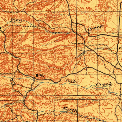 United States Geological Survey Aladdin, WY-SD-MT (1903, 125000-Scale) digital map