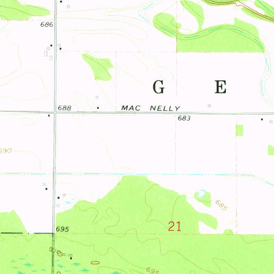 United States Geological Survey Alamando, MI (1973, 24000-Scale) digital map