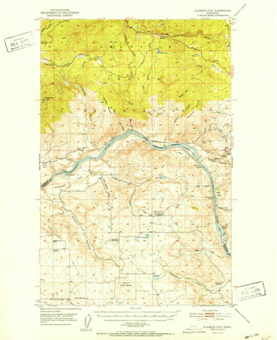 United States Geological Survey Alameda Flat, WA (1952, 62500-Scale) digital map