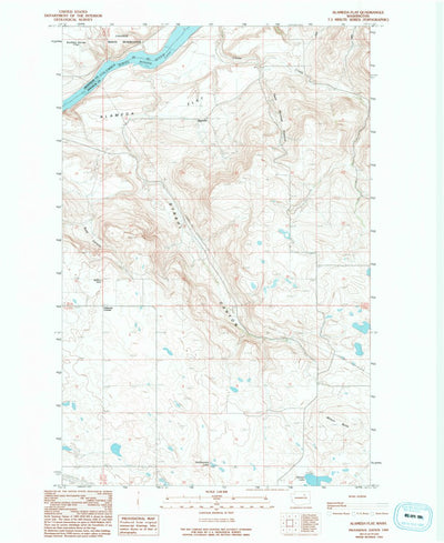 United States Geological Survey Alameda Flat, WA (1989, 24000-Scale) digital map