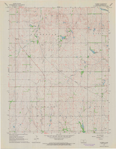 United States Geological Survey Alameda, KS (1967, 24000-Scale) digital map