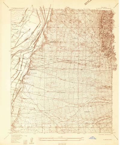 United States Geological Survey Alameda, NM (1934, 24000-Scale) digital map