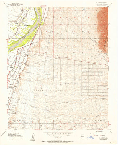 United States Geological Survey Alameda, NM (1954, 24000-Scale) digital map