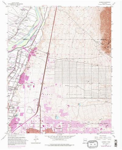 United States Geological Survey Alameda, NM (1960, 24000-Scale) digital map