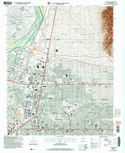 United States Geological Survey Alameda, NM (2006, 24000-Scale) digital map