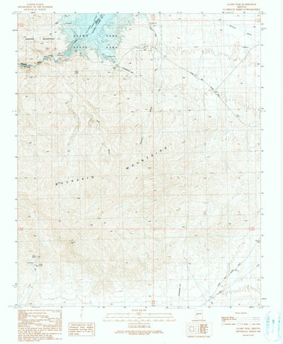 United States Geological Survey Alamo Dam, AZ (1990, 24000-Scale) digital map