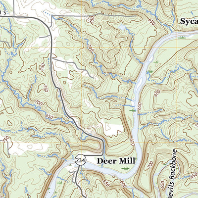 United States Geological Survey Alamo, IN (2022, 24000-Scale) digital map