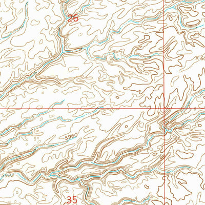 United States Geological Survey Alamo Mesa West, NM (1966, 24000-Scale) digital map