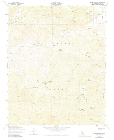 United States Geological Survey Alamo Mountain, CA (1958, 24000-Scale) digital map