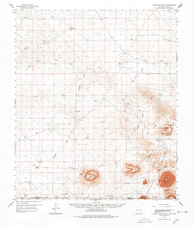 United States Geological Survey Alamo Mountain, NM-TX (1959, 62500-Scale) digital map