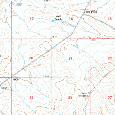 United States Geological Survey Alamo Mountain, NM-TX (1959, 62500-Scale) digital map