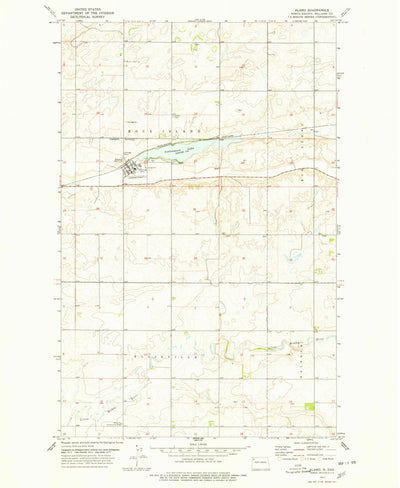 United States Geological Survey Alamo, ND (1977, 24000-Scale) digital map