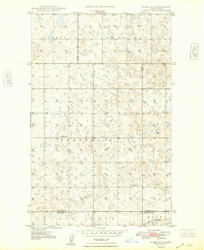 United States Geological Survey Alamo NE, ND (1948, 24000-Scale) digital map