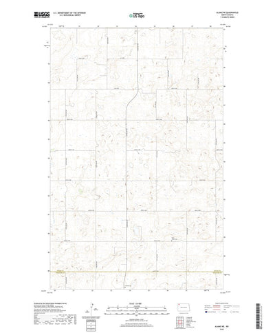 United States Geological Survey Alamo NE, ND (2020, 24000-Scale) digital map