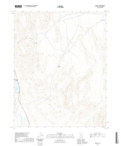 United States Geological Survey Alamo SE, NV (2021, 24000-Scale) digital map