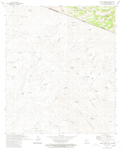 United States Geological Survey Alamo Spring, AZ (1980, 24000-Scale) digital map