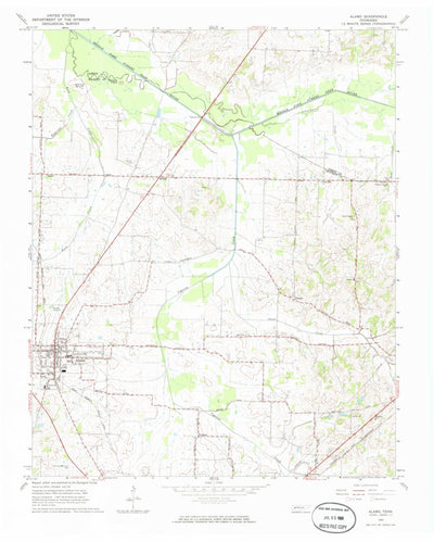 United States Geological Survey Alamo, TN (1964, 24000-Scale) digital map