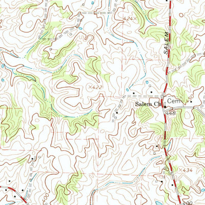 United States Geological Survey Alamo, TN (1964, 24000-Scale) digital map