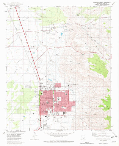 United States Geological Survey Alamogordo North, NM (1981, 24000-Scale) digital map