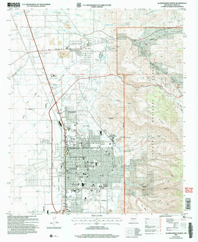 United States Geological Survey Alamogordo North, NM (2004, 24000-Scale) digital map