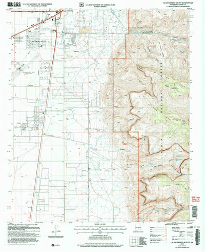 United States Geological Survey Alamogordo South, NM (2004, 24000-Scale) digital map