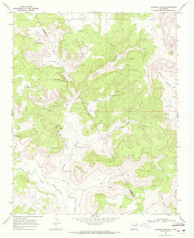 United States Geological Survey Alamosa Canyon, NM (1969, 24000-Scale) digital map
